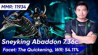  Sneyking ABADDON 7.36 SUPPORT 5 Pos  Dota 2 Pro Gameplay