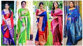 Latest silk Saree Design  Designer Silk Sarees  Silk Saree Ideas  Silk Sarees #saree #sarees
