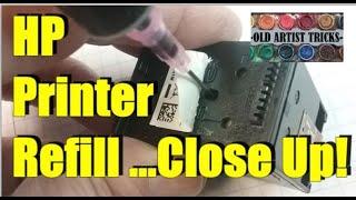 Refill HP Printer Ink Close Up In Detail + Tips & Hacks