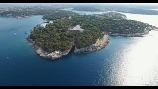 CROATIA PULA KANJON VERUDELA DRONE VIEW