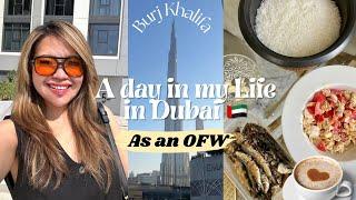 LIVING IN DUBAI  Day in a life of an OFW  Filipino breakfast Day off from work Grocery+Gala