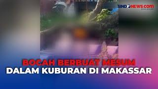 Terinspirasi Film Dewasa 2 Bocah Berbuat Mesum dalam Kuburan di Makassar