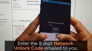How to Unlock A Samsung Galaxy S7 Edge From Home - Use Any Carrier or GSM Sim Cards.