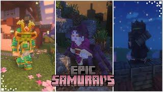 Epic Samurais Minecraft Mod Showcase  New Weapons Armor & Mobs  Forge & Fabric 1.19 & 1.20