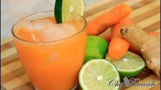 Jamaican Natural Carrot Juice With Ginger And Lime 2015 Recipes  Recipes By Chef Ricardo