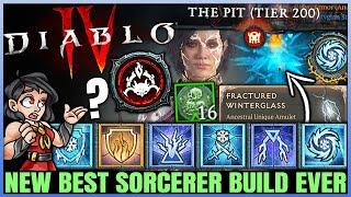 Diablo 4 - New Best TRILLION DAMAGE IMMORTAL Season 4 Sorcerer Build - New Frozen Orb = OP - Guide