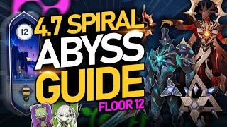 4.7 SPIRAL ABYSS  Floor 12 Guide Best Teams Strategies & TIPS  Genshin Impact