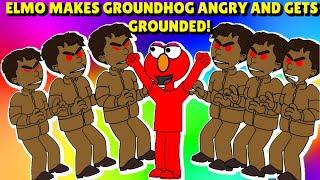 Elmo Scares Groundhog On Groundhog Day & Gets Grounded GoAnimate