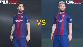 PES 2018 VS PES 2017 Graphics Comparison PS4 Pro