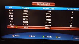 Türksat 2024 kanal listesi güncellendi yeni frekans ve kanalları ayarlama #türksat4a