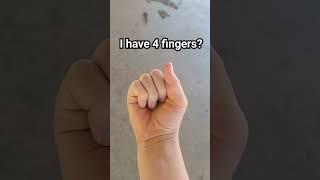 4 fingers? #youtube #fypviral #4 #jk #shorts