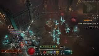 Diablo 4 S4 Gatling Gun Shadow Mage Necromancer Pit 120 No Death No Bolts Patch 1.4.2