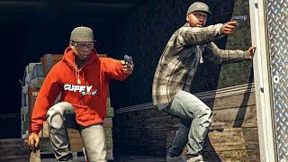 GTA 5 - Franklin and Lamar Story Mode New Gang MissionsThe Contract DLC Short Trip Online