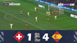 Switzerland vs. Spain 1-4  UEFA Nations League 202425  Match Highlights 