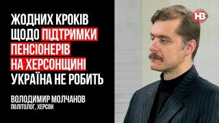 Жодних кроків щодо підтримки пенсіонерів на Херсонщині Україна не робить – Володимир Молчанов