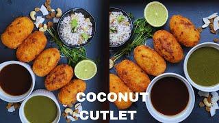 Coconut Cutlet Recipe-Nariyal CutletHow to make Coconut Cutlet Recipe Vrat ki Recipe Snacks