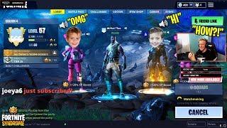 7 YEAR OLD KID JOINS TFUES LOBBY WITH HIS FRIENDS THEN WINS GAME - Fortnite Moments #122