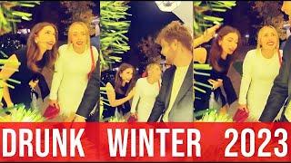 Drunk Winter 2023  New Funny Compilation  Drunk People Fails  Year 2023