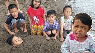 Drama Kakak DIKUBUR Seluruh Badan di Pasir Pantai - Abil Fatan Key