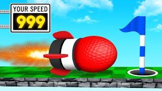 Going 9613574 mph for the FASTEST HOLE IN ONE Golf It