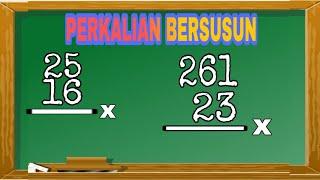 TIPS MATEMATIKA CEPAT PERKALIAN BERSUSUN SEMUA ANGKA  TIPS MATEMATIKA