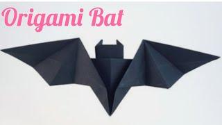 ORIGAMI BAT  PAPER BAT  ORIGAMI FLYING BAT FROM PAPER  ORIGAMI PAPER ANIMALS  HALLOWEEN BAT