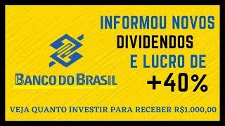 BBAS3  BANCO DO BRASIL ANÁLISE DOS DIVIDENDOS 2021  AÇÕES BBAS3 VALE A PENA ? AÇÕES BARATAS