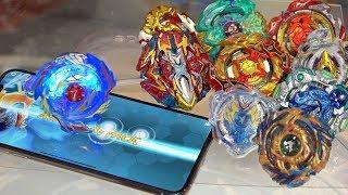 Digital REMOTE CONTROLLED Beyblade VS REAL Beyblades - Beyblade Burst