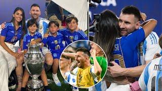 Messi And His Family Reaction To Winning Copa America 2024