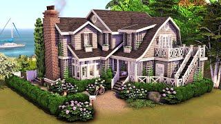 Nantucket Beach House  The Sims 4 Speed Build