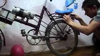 самодельный электро велосипед  homemade electric bike 211111