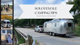 Female Solo Camper  Camping Safety Tips  Solo Travel Tips  Chateau Boheme