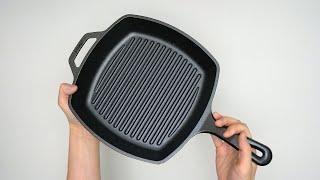 Lodge Cast Iron 10.5in Square Grill Pan Unboxing
