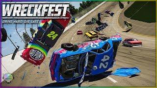 THE WORST WRECKS YET  Wreckfest  NASCAR Legends Mod