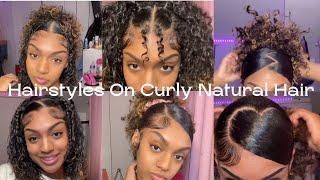 Cute Hairstyles On Curly Natural Hair️by @lissluvv333 ️