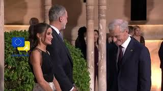 Inside the glamorous Alhambra Palace In Granada with King Felipe VI and Queen Letizia of Spain