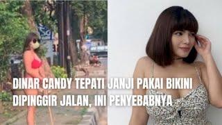 Dinar Candy Stres dan Penuhi Janjinya Turun ke Jalan Pakai Bikini