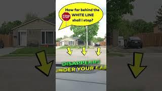 ROAD TEST Tip Stopping behind WHITE LINE - English