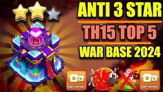 ANTI 2 STAR TH15 CWL BASE  ANTI ROOT RIDER & SUPER ARCHER BASE  NEW TH15 BASE LINK 2024