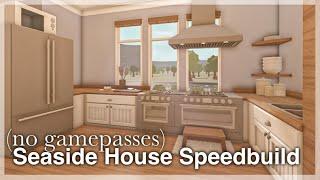 Bloxburg - Seaside House Speedbuild no gamepasses  interior + full tour