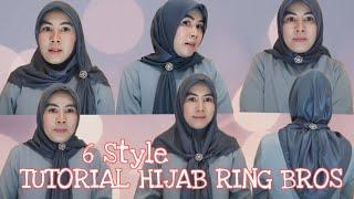 6 Style Hijab Tutorial Ring Bross