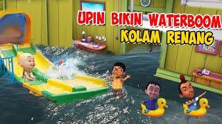 Upin ipin bikin Waterboom Kolam Renang di Rumah  ipin senang  GTA Lucu