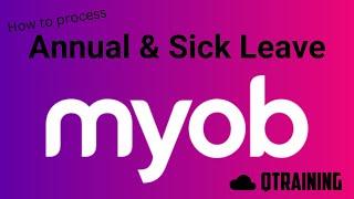 Process Annual Leave and Sick Leave in MYOB