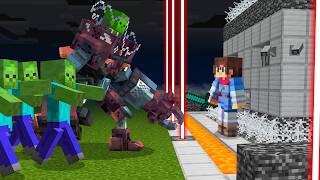 Zombie Apocalypse vs Security House in Minecraft