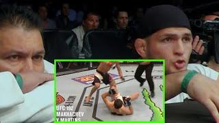 Khabib reacts to Islam makhachevs only loss in mma