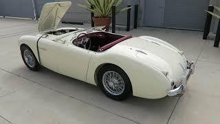 1956 Austin-Healey 100M LeMans Roadster Walkaround Video and Startup.