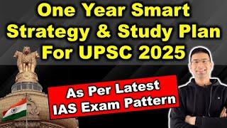 One Year Smart Strategy & Study Plan For UPSC 2025  As Per Latest IAS Exam Pattern  Gaurav Kaushal