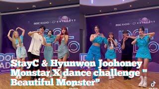 StayC & Hyunwon Joohoney Monstar X dance challenge  Beautiful Monster