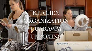 KITCHEN ORGANIZATION & DECLUTTER + caraway cookware unboxing