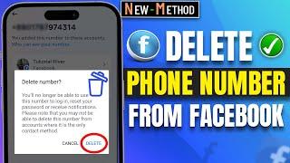 How To Delete Phone Number From Facebook 2024  Easy 